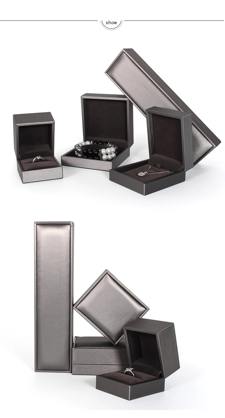 custom logo luxury jewelry bracelet pandent ring box gift