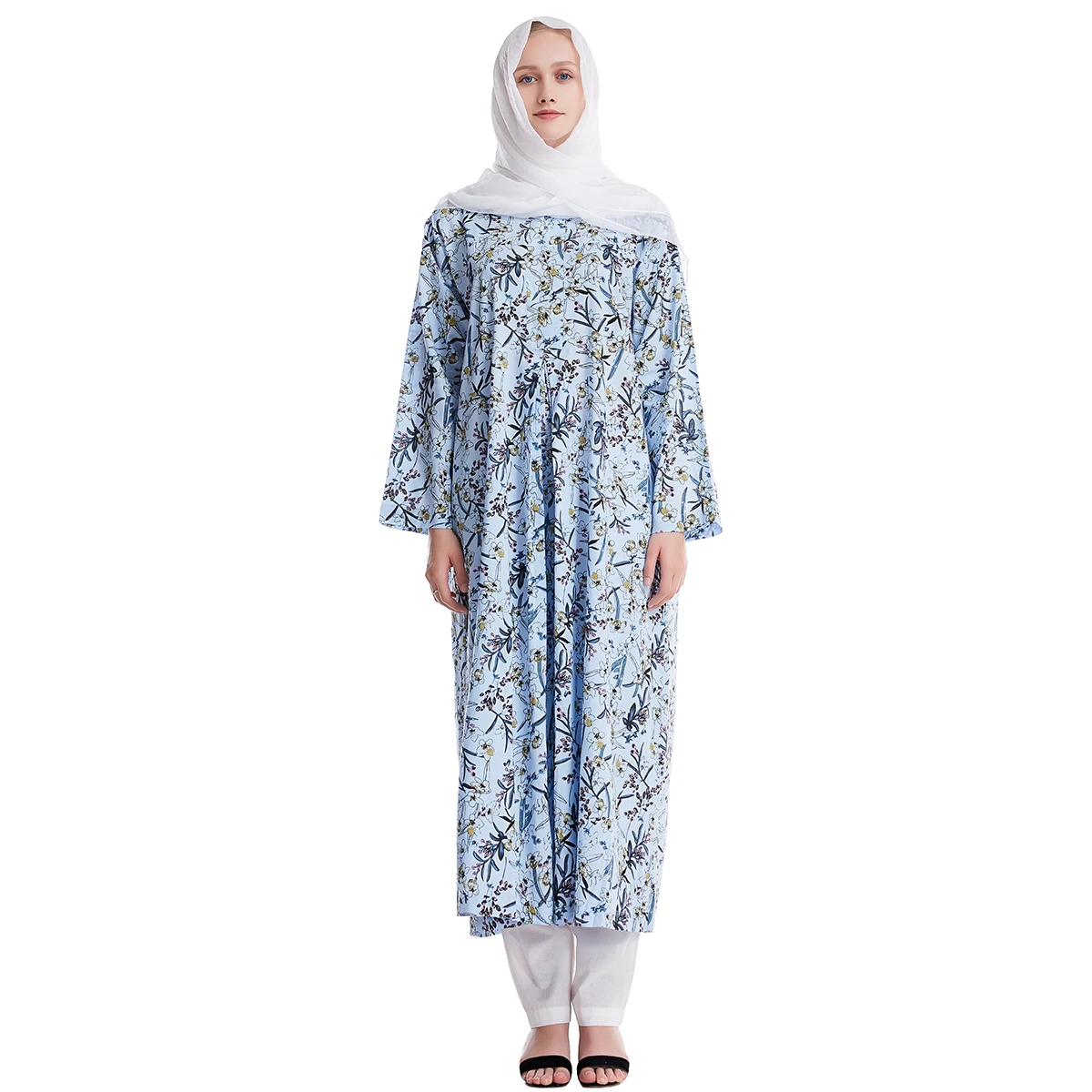 Muslim Lady Thobe Tee Robe Two-piece Suit Gown Traditional African Design Print Abaya Dashiki Dress Kaftan With Pants For Women
Muslim Lady Thobe Tee Robe Two-piece Suit Gown Traditional African Design Print Abaya Dashiki Dress Kaftan With Pants For Women