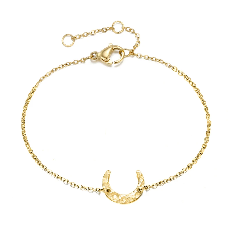 NAPOLN Trade Insurance 2021 Best Selling 3 Color Stainless Steel Moon Shaped Bracelet, Silv, gold, rose gold
NAPOLN Trade Insurance 2021 Best Selling 3 Color Stainless Steel Moon Shaped Bracelet, Silv, gold, rose gold