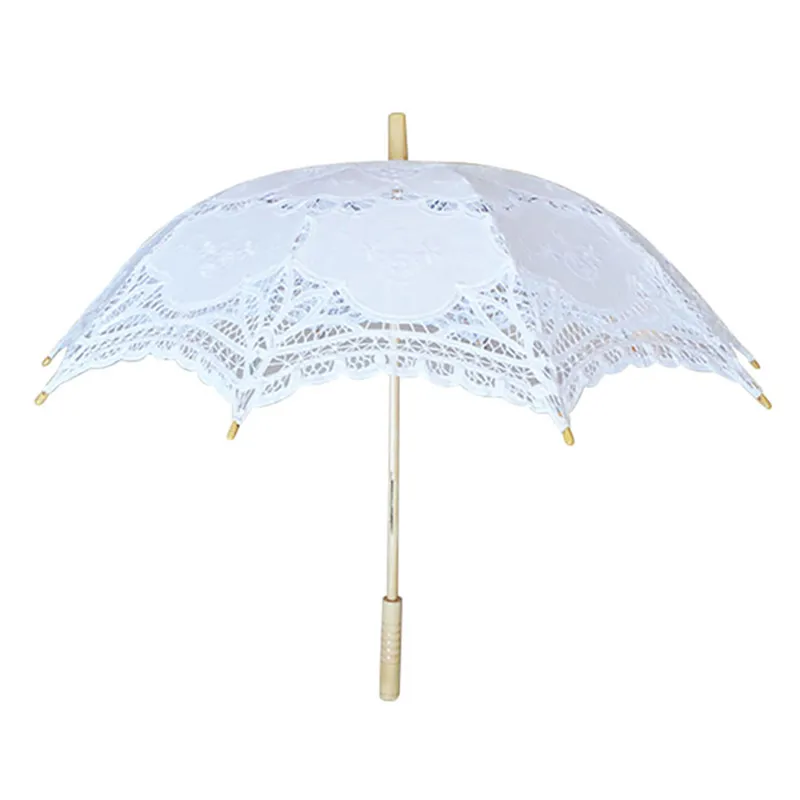 fancy white umbrella