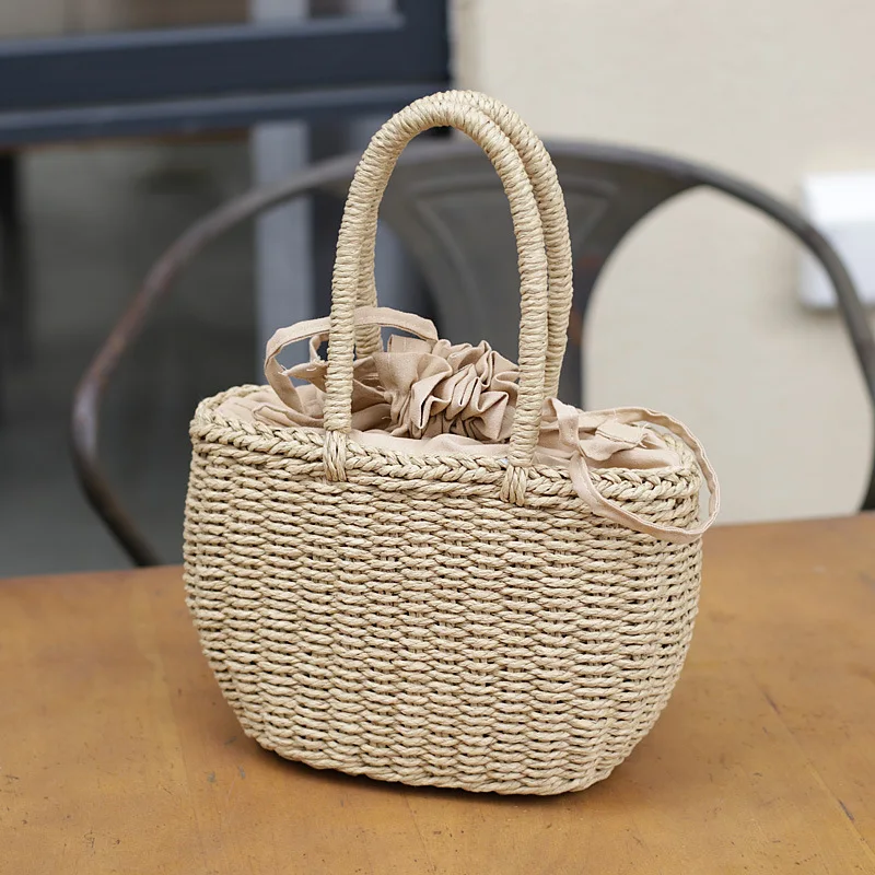 New summer straw material personality mini tote rattan beach bag fashionable ladies handbag for women, Customized
New summer straw material personality mini tote rattan beach bag fashionable ladies handbag for women, Customized