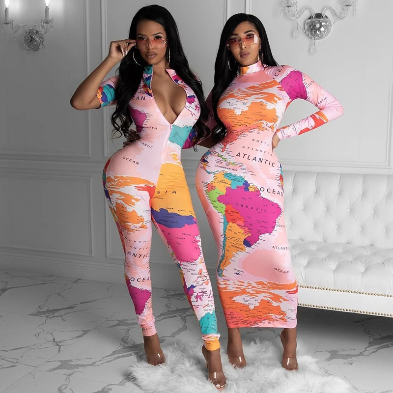 CUTENOVA K20858J Map Print Women's Jumpsuit 2021 New Arrival Skinny Short Sleeve One Peice Jumpsuit Women's Fashion Streetwear
CUTENOVA K20858J Map Print Women's Jumpsuit 2021 New Arrival Skinny Short Sleeve One Peice Jumpsuit Women's Fashion Streetwear