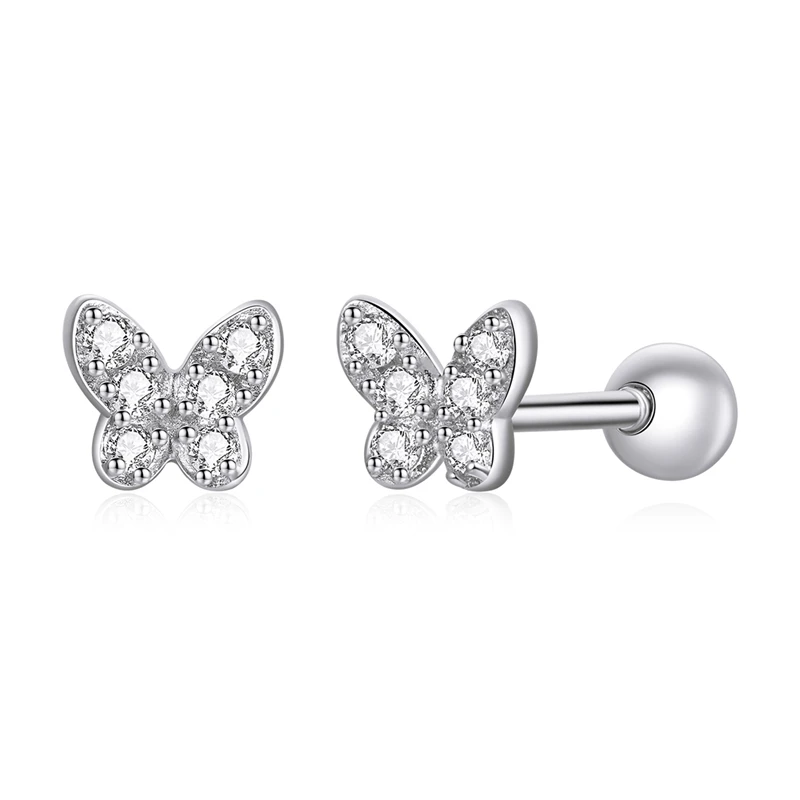 SCE1116 2021 Sterling silver jewelry women cubic zircon butterfly earrings 925 Silver
SCE1116 2021 Sterling silver jewelry women cubic zircon butterfly earrings 925 Silver