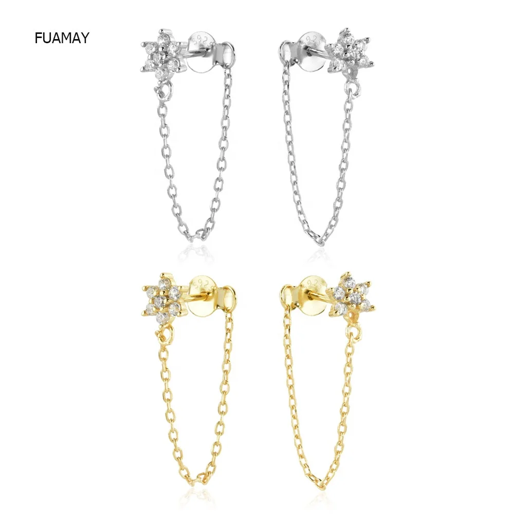 FUAMAY Funny Cute Flower Long Chain Earrings Studs Wedding Flower Earrings for Brides
FUAMAY Funny Cute Flower Long Chain Earrings Studs Wedding Flower Earrings for Brides