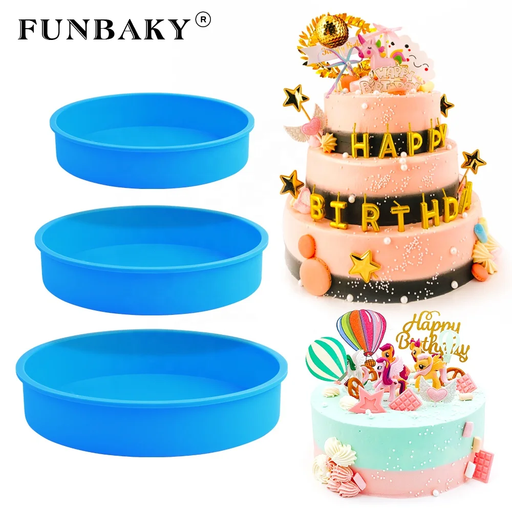 FUNBAKY Nonstick baking mold round cake silicone mold chiffon large cake pan bakeware for family part, Customized color
FUNBAKY Nonstick baking mold round cake silicone mold chiffon large cake pan bakeware for family part, Customized color
