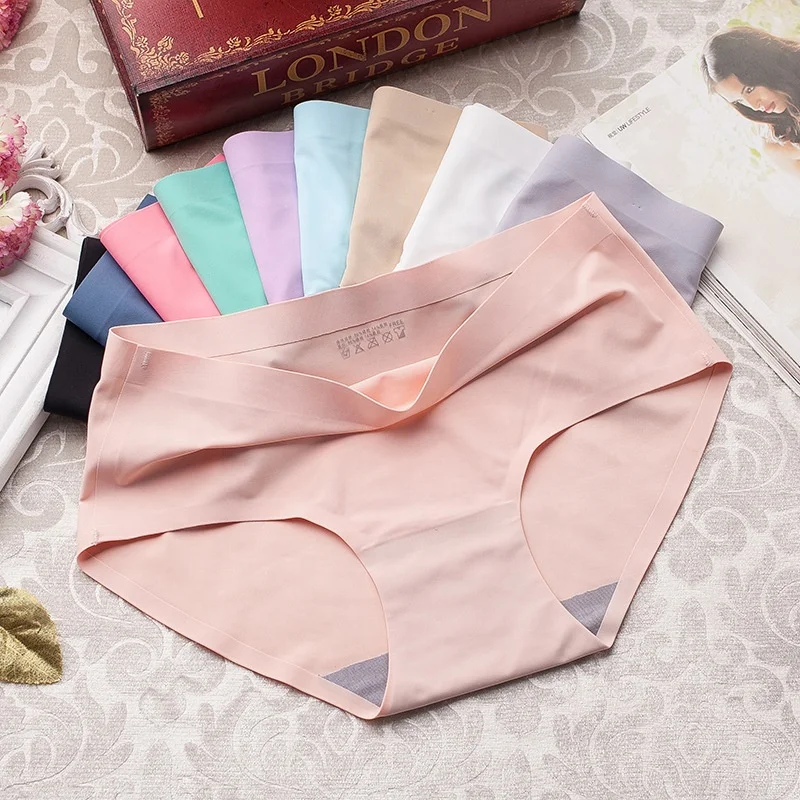 Wholesale One-Piece Ice Silk Seamless Briefs Women'S Mid-Waist Cotton Crotch Thin Panties, Customized color
Wholesale One-Piece Ice Silk Seamless Briefs Women'S Mid-Waist Cotton Crotch Thin Panties, Customized color