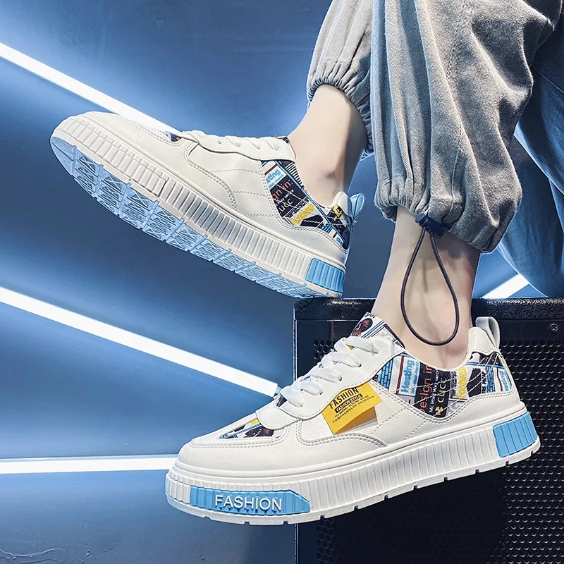 2021Spring Men Sneakers Breathable Mens Pu Casual Shoes Lace up Wear-resisting Comfortable Zapatos Hombre Dropshipping, Black,white-orange,white-blue
2021Spring Men Sneakers Breathable Mens Pu Casual Shoes Lace up Wear-resisting Comfortable Zapatos Hombre Dropshipping, Black,white-orange,white-blue