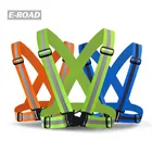 High Elastic Adjustable size safety cloth traffic reflective belt vests