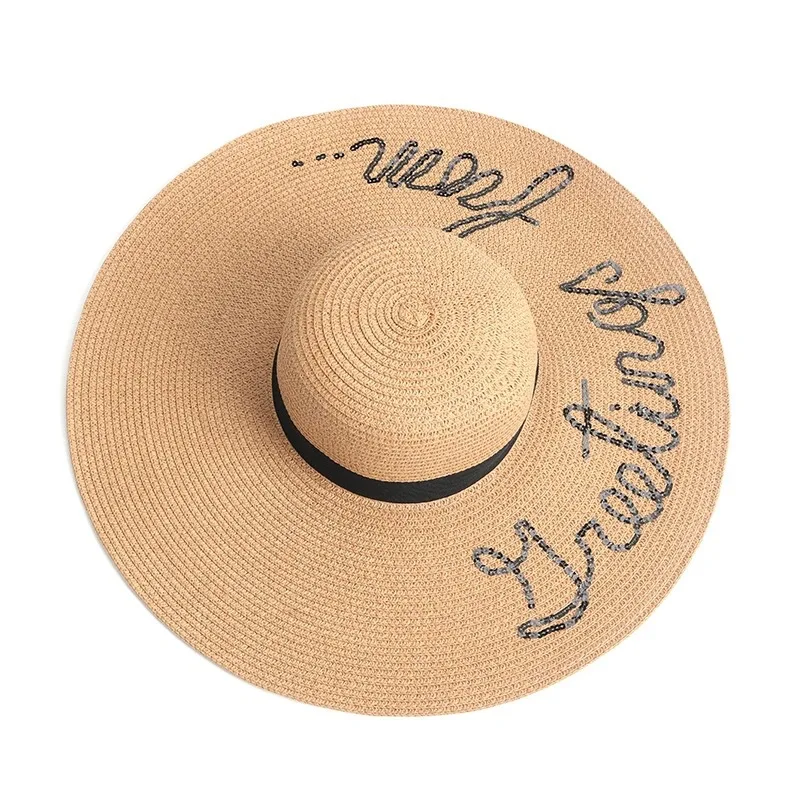Women Summer Straw Hat Big Wide Brim Embroidery Sun Protection Adjustable Floppy Foldable Beach Hats For Women 2021
Women Summer Straw Hat Big Wide Brim Embroidery Sun Protection Adjustable Floppy Foldable Beach Hats For Women 2021