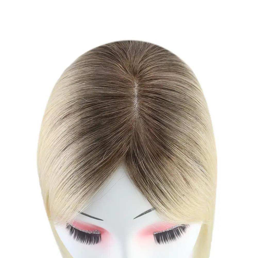 Full Shine Best Selling #10T613 Ombre Golden Brown Fading to Bleach Blonde Hair 10-18" 100% Remy Hair Toppers for Women
Full Shine Best Selling #10T613 Ombre Golden Brown Fading to Bleach Blonde Hair 10-18" 100% Remy Hair Toppers for Women