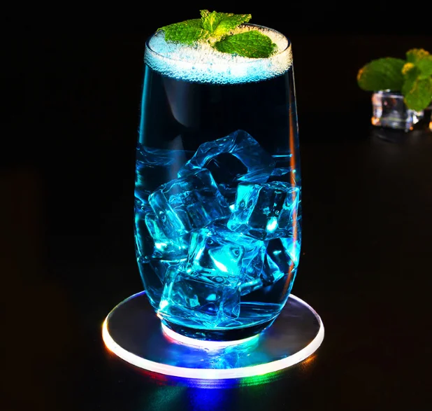 LED Light Glow Bottle Drinks Cup Mat Pad Coaster 201201 
LED Light Glow Bottle Drinks Cup Mat Pad Coaster 201201