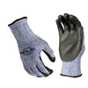 Black PU palm dipped with 400DPE+100D glassfiber+HPPE+Nylon+Spandex liner anti-cut level 3 safety working gloves GU25G
