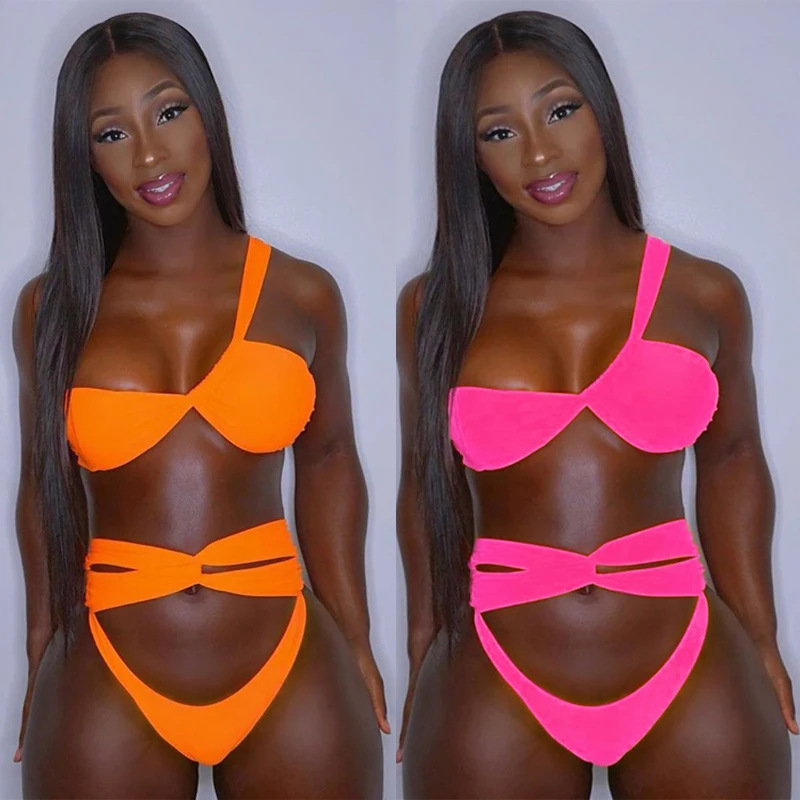2021 sexy 2 piece swimsuit bandage orange biquinis two piece swim wear bikini set
2021 sexy 2 piece swimsuit bandage orange biquinis two piece swim wear bikini set