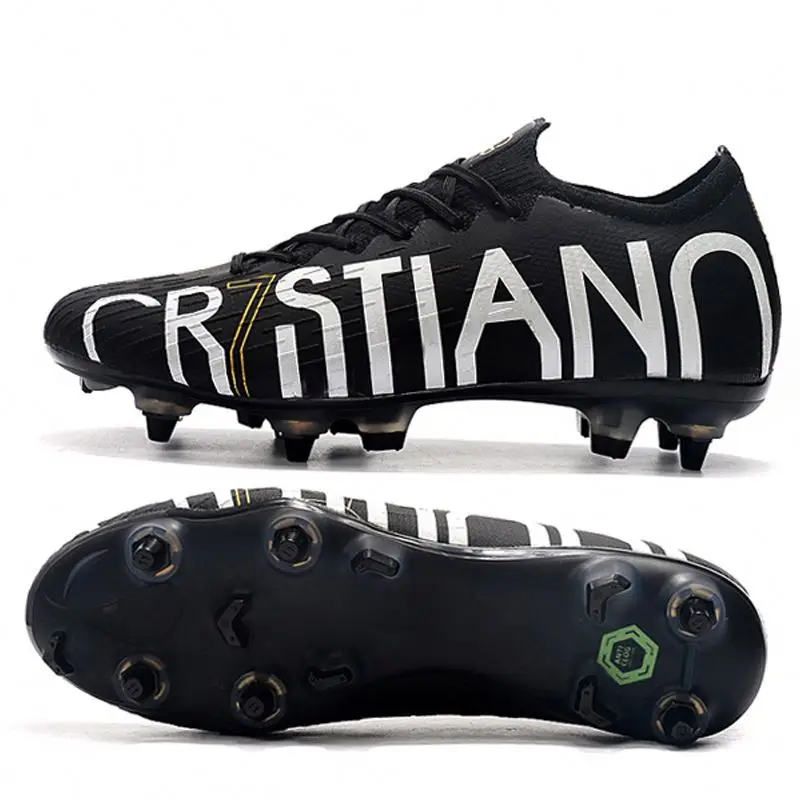 Drop shipping hot sale football boots mens sport shoes outdoor training shoes low ankle SG soccer shoes, Black
Drop shipping hot sale football boots mens sport shoes outdoor training shoes low ankle SG soccer shoes, Black