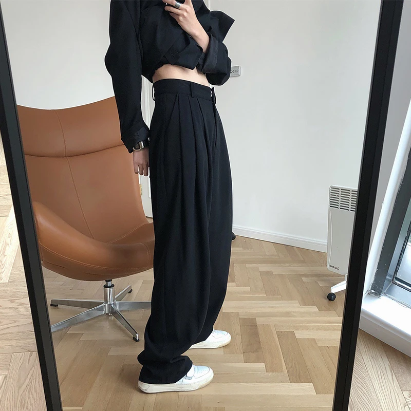 Wholesale Ladies Casual Trousers Solid Color Fashion Loose Wide Leg Pants For Women, Shown
Wholesale Ladies Casual Trousers Solid Color Fashion Loose Wide Leg Pants For Women, Shown