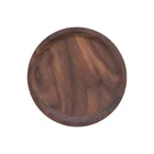 High grade round walnut solid wood tea tray walnut plate