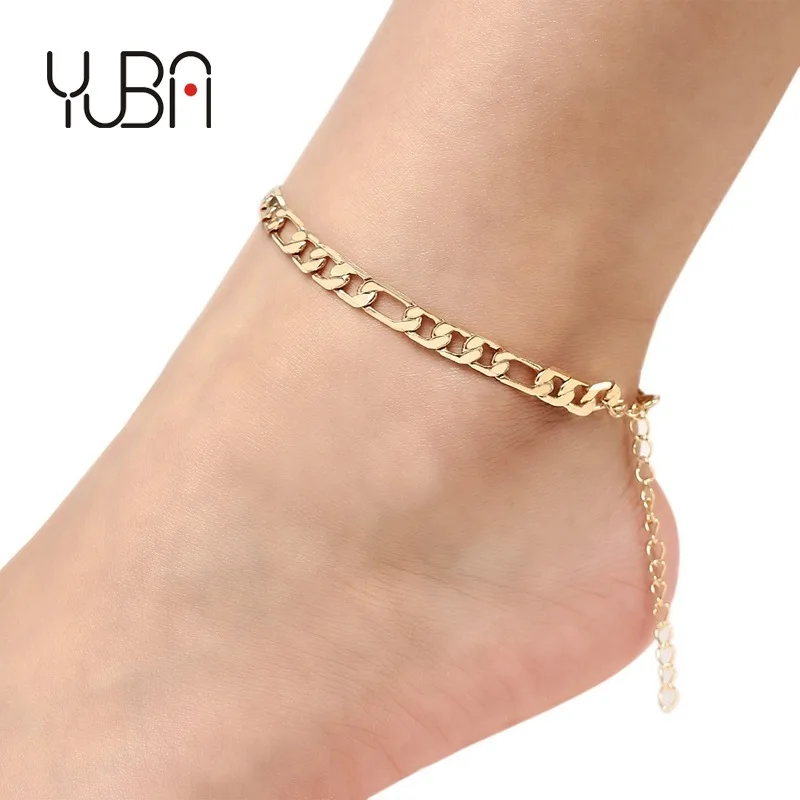 Unisex Leg Foot Jewelry 18K Gold Plated Circle Chain Anklet Bohemian Resizable Figaro Chain Ankle Anklets Bracelet
Unisex Leg Foot Jewelry 18K Gold Plated Circle Chain Anklet Bohemian Resizable Figaro Chain Ankle Anklets Bracelet