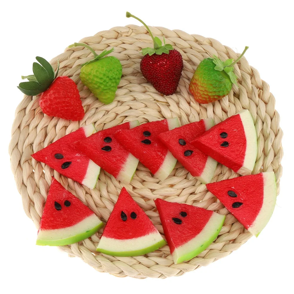 OEM Accept Highly Simulation Fruit Artificial Red Watermelon Slice Fake Fruit Model Photo Props
OEM Accept Highly Simulation Fruit Artificial Red Watermelon Slice Fake Fruit Model Photo Props