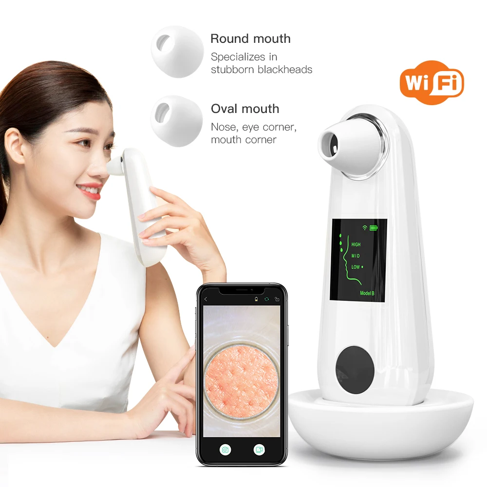 Professional Wireless Blackhead Removal Machine Vacuum Suction Pore Cleaner Camera Blackhead Remover, White (accept oem colors)
Professional Wireless Blackhead Removal Machine Vacuum Suction Pore Cleaner Camera Blackhead Remover, White (accept oem colors)
