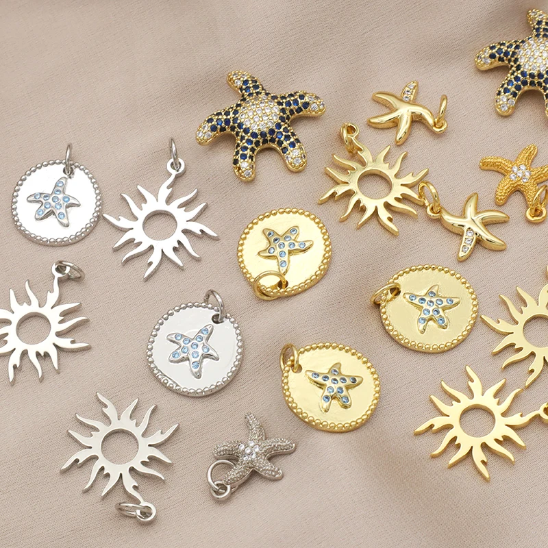 High quality summer charms for girls 18K gold plating necklace & bracelet star charms
High quality summer charms for girls 18K gold plating necklace & bracelet star charms