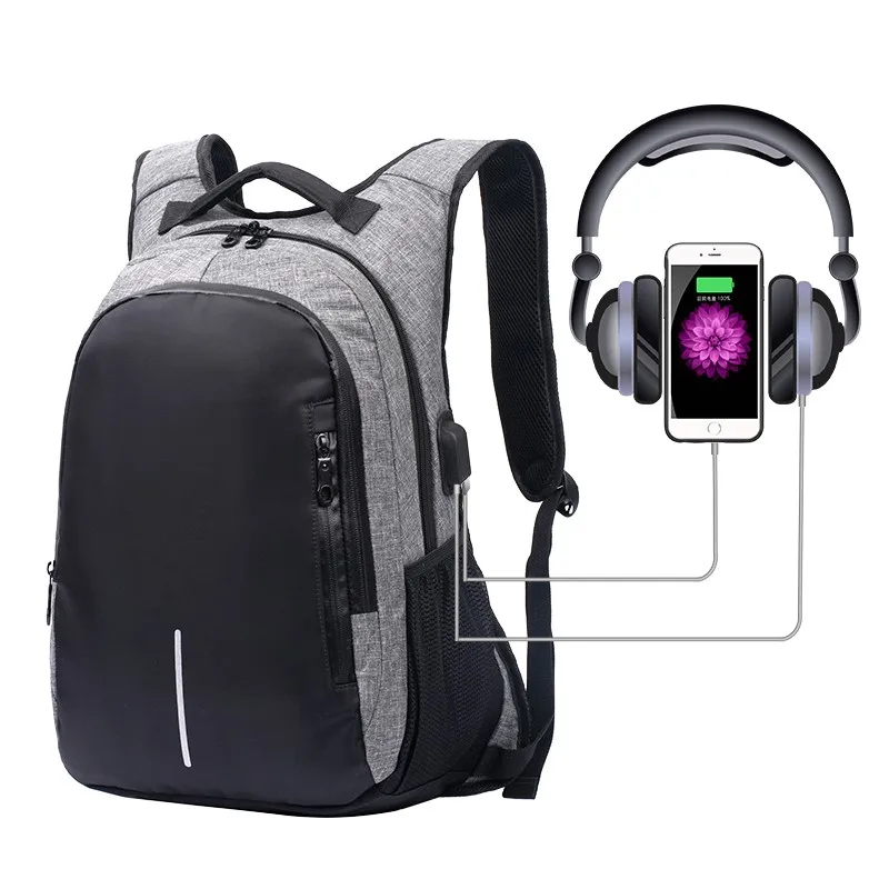 Anti theft backpack wholesale waterproof usb charger nylon laptop back pack bags, Three colors
Anti theft backpack wholesale waterproof usb charger nylon laptop back pack bags, Three colors