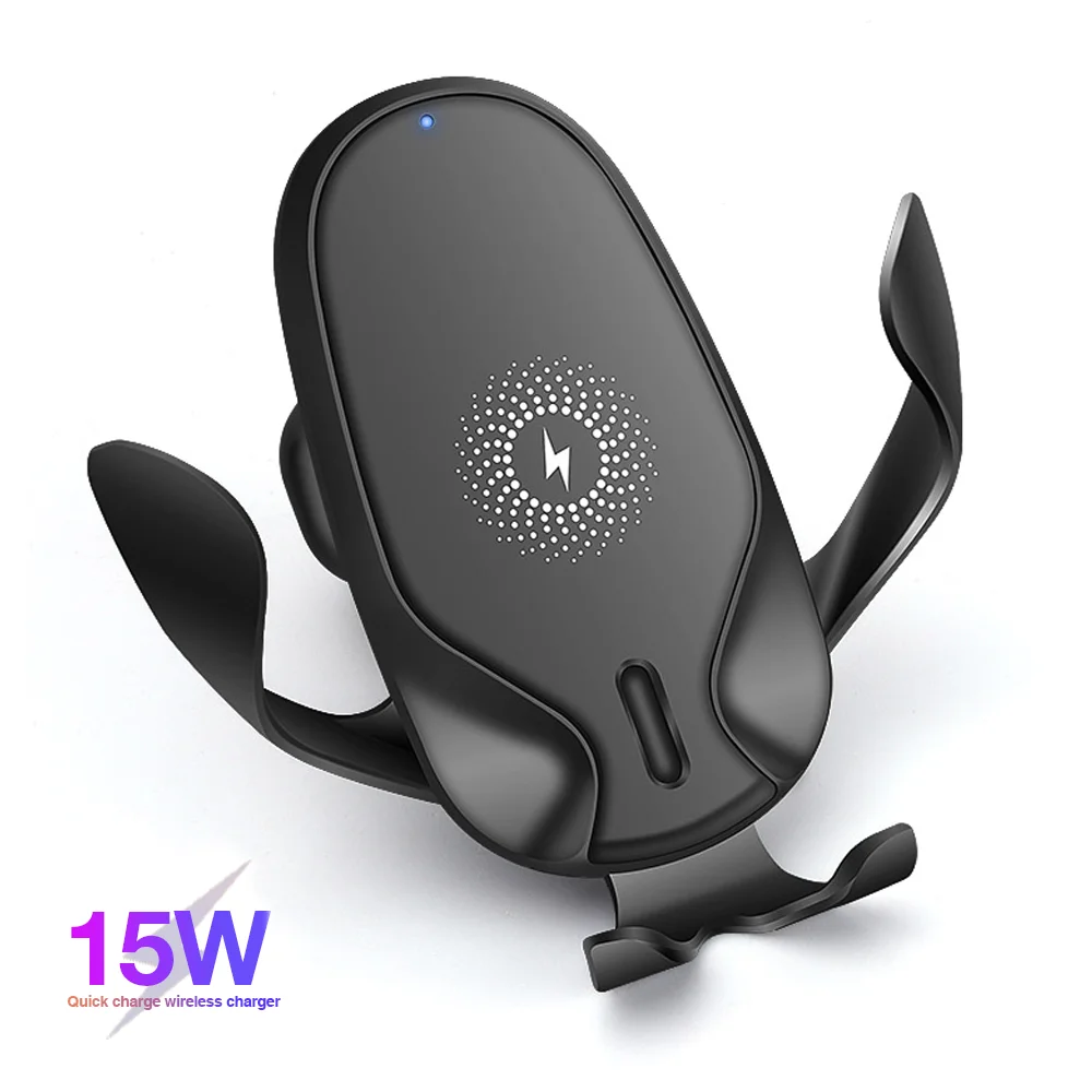 15w Fast Charging Car Phone Holder Wireless Charger for Air Vent Dash Automatic Clamping Phone Holder Wireless Car Charger, Black white
15w Fast Charging Car Phone Holder Wireless Charger for Air Vent Dash Automatic Clamping Phone Holder Wireless Car Charger, Black white