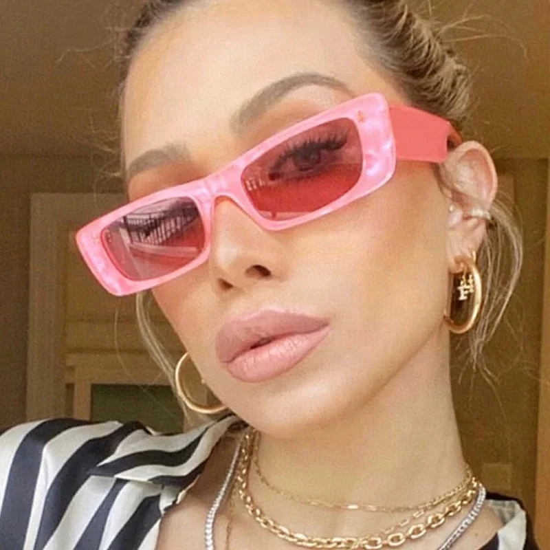 Newest 2021 Trendy Custom Logo Small Pink Shades For Ladies Square Sunglasses UV400 Rectangle Sunglasses Women
Newest 2021 Trendy Custom Logo Small Pink Shades For Ladies Square Sunglasses UV400 Rectangle Sunglasses Women