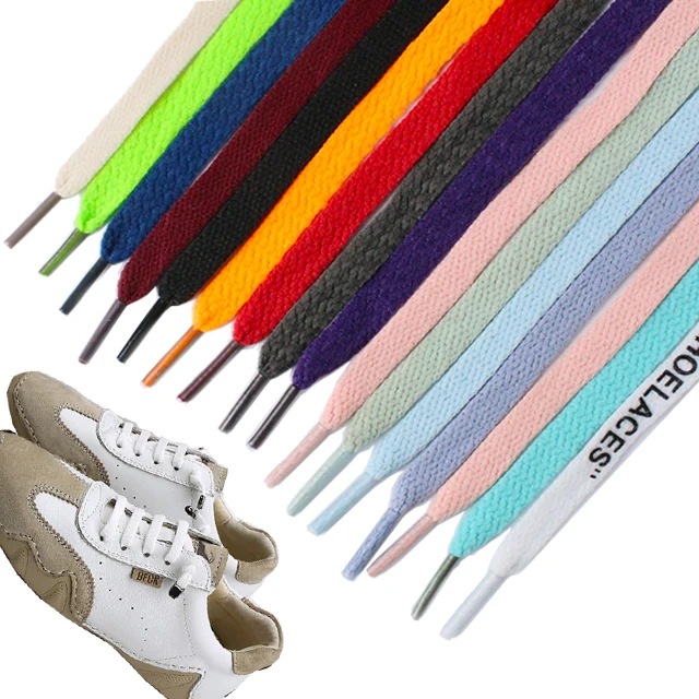 fashion good quality flat shoe lace 8 mm wide 0.5-2.m length color shoelaces, 50 colors
fashion good quality flat shoe lace 8 mm wide 0.5-2.m length color shoelaces, 50 colors