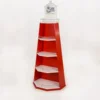 Customized Solid Wooden Cape Cod Light House Shape Display Rack Wood Wine Cocktail Soda Coca Display Shelves