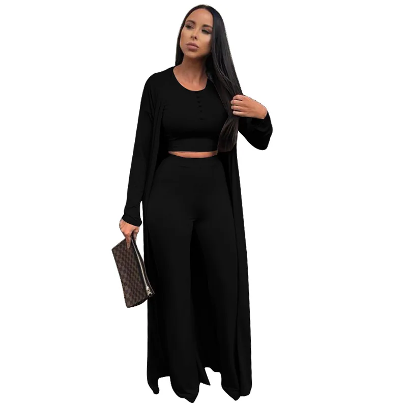 MT11-9962 ladies wide leg pants winter solid plus size women clothing fall 3 pieces drop shoulder women's sets with button sets
MT11-9962 ladies wide leg pants winter solid plus size women clothing fall 3 pieces drop shoulder women's sets with button sets