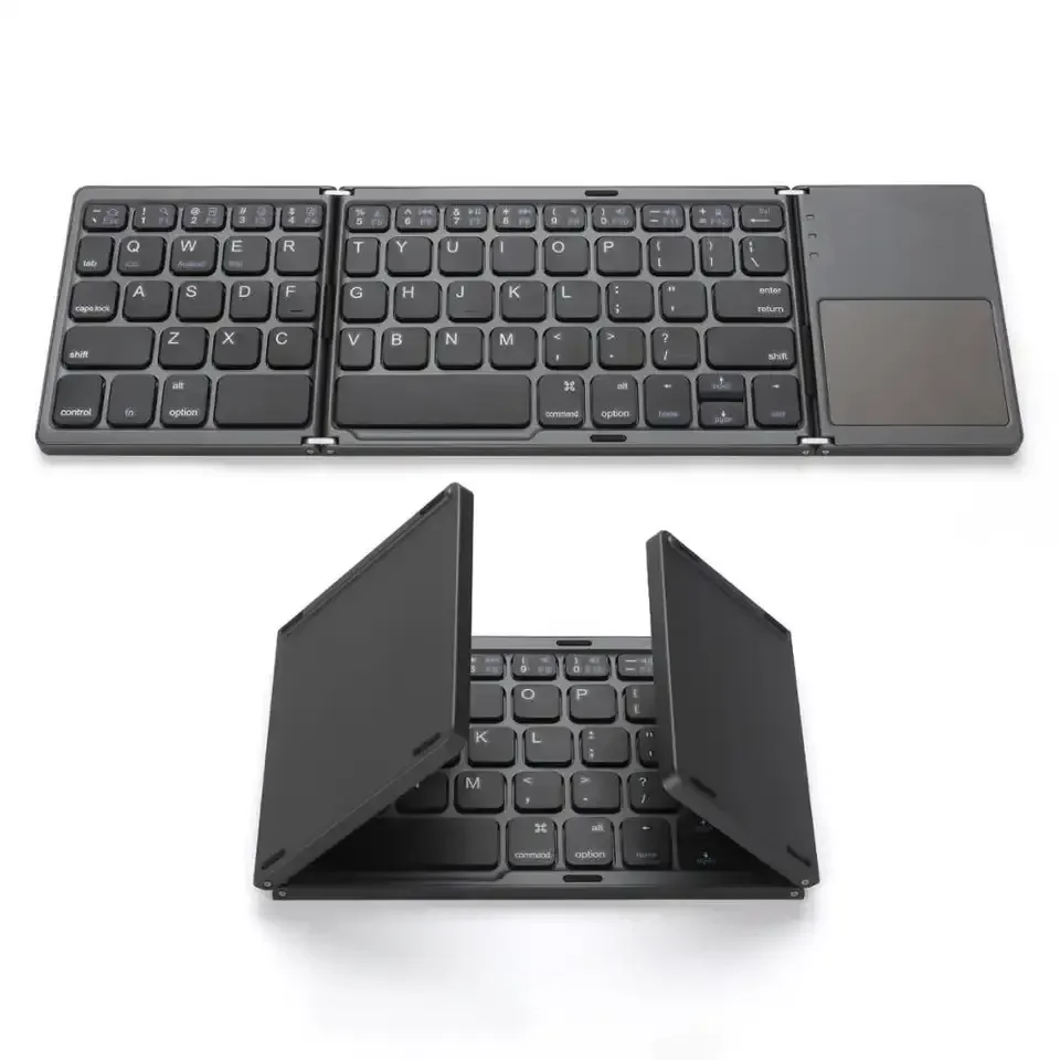 COUSO Hot Sale 64 Keys Mini Wireless Foldable Keyboard for iPad Phone Touchpad Tablet Slim Portable Bluetooth Folding Keyboard
COUSO Hot Sale 64 Keys Mini Wireless Foldable Keyboard for iPad Phone Touchpad Tablet Slim Portable Bluetooth Folding Keyboard