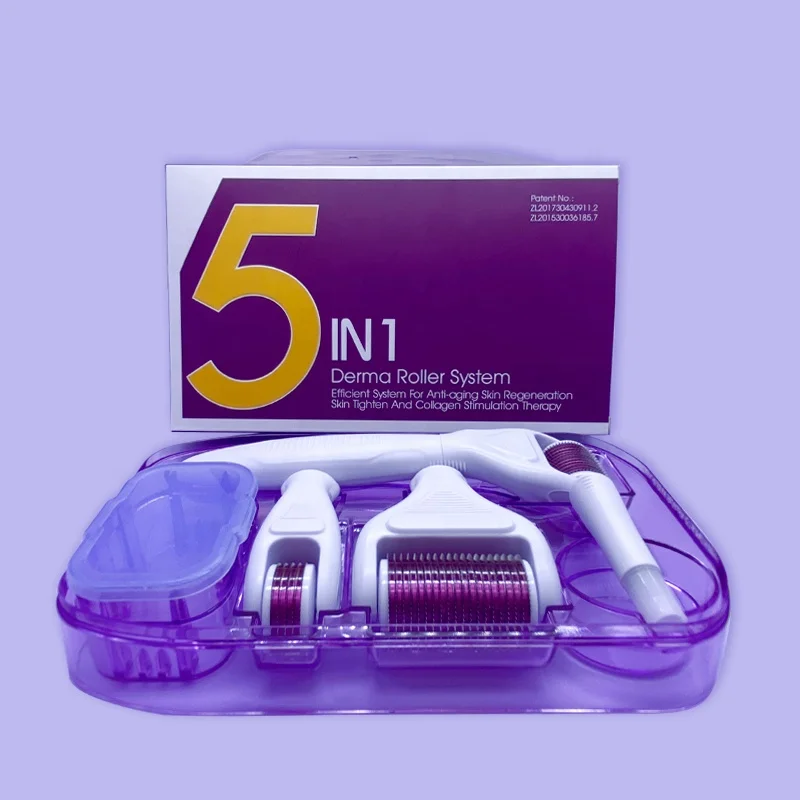 Beauty Care Derma Roller Titanium Replacement Heads Miconeedles 5 in 1 Derma Roller Kit for Stretch Mark Removal Treatment
Beauty Care Derma Roller Titanium Replacement Heads Miconeedles 5 in 1 Derma Roller Kit for Stretch Mark Removal Treatment