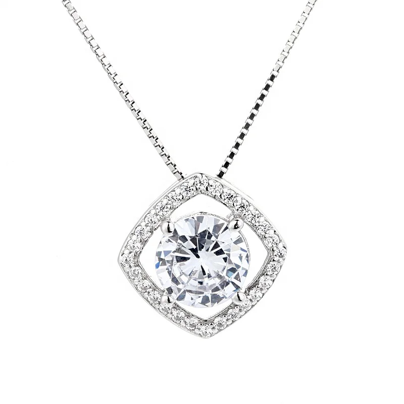 Big Gemstone Stone Jewelry Wholesale Charm 925 Sterling Silver Rhinestone Pendant, White
Big Gemstone Stone Jewelry Wholesale Charm 925 Sterling Silver Rhinestone Pendant, White