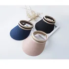 summer Wide Brim Sun Visor Hat Outdoor UV Protection Hats female sun protection visor straw hat