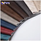 100%Polyester Bronzing Faux Leather/Suede Upholstery Sofa Fabric