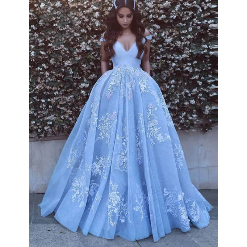 ELPR0000685 Wholesale 2020 wedding evening ball gowns dress lace appliqued ball gown evening dress, Customized
ELPR0000685 Wholesale 2020 wedding evening ball gowns dress lace appliqued ball gown evening dress, Customized