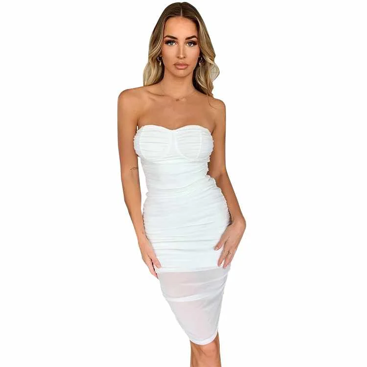 Summer Off Shoulder Strapless Sexy Women Sleeveless Straight Long Bodycon Backless Casual Summer Party Dress Women 10% 
Summer Off Shoulder Strapless Sexy Women Sleeveless Straight Long Bodycon Backless Casual Summer Party Dress Women 10%