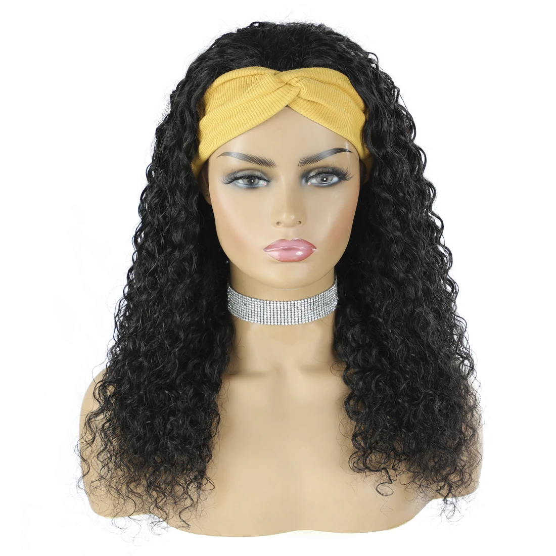 Factory price curly wigs for black women human hair water wave wig with headband attached machine made natural black wig human h
Factory price curly wigs for black women human hair water wave wig with headband attached machine made natural black wig human h