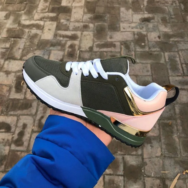 Large size women's shoes spring and autumn breathable casual women's shoes low-cut color matching lace-up women's sports shoes
Large size women's shoes spring and autumn breathable casual women's shoes low-cut color matching lace-up women's sports shoes
