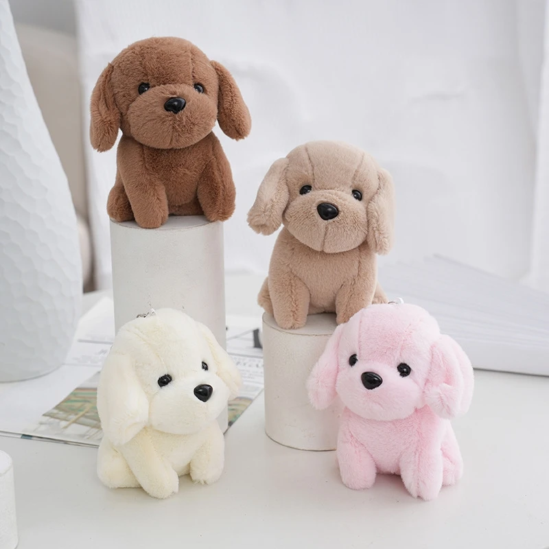 

Mini Cute Cartoon kawaii Plush keychains toys For Claw Machine Dog Pendant Stuffed Animal toys Dog Doll Bag Ornament Key Chains