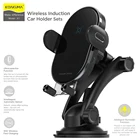 Automatic induction sensor qi wireless charger car magnetic holder for car mount for cell phone