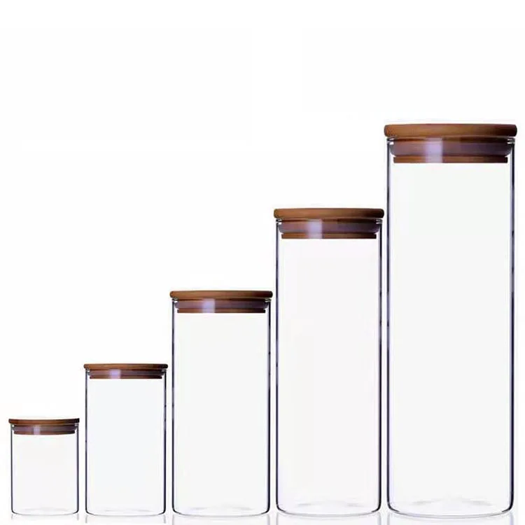 Household storage appliances kitchen 200ml-1960ml borosilicate glass transparent glass jar bamboo lid, Clear transparent
Household storage appliances kitchen 200ml-1960ml borosilicate glass transparent glass jar bamboo lid, Clear transparent