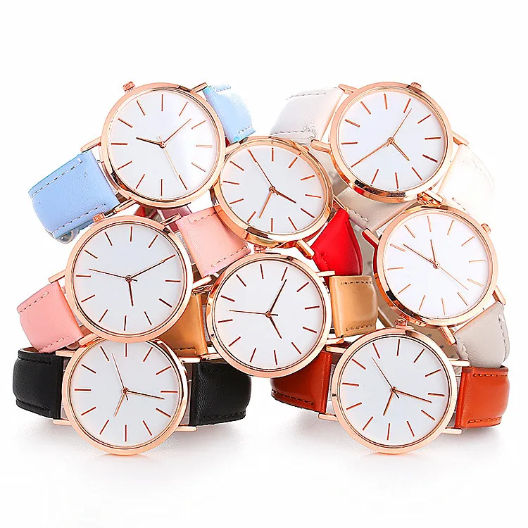 Fashion wrist watches for women Simple leather strap ladies watch china cheap ladies watch wholesale 
Fashion wrist watches for women Simple leather strap ladies watch china cheap ladies watch wholesale