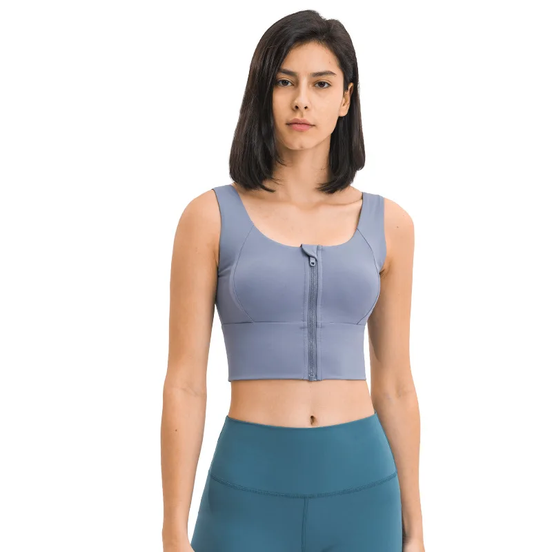 New Fashion All-match Zipper Sports Underwear Women Shockproof Running Fitness Vest, Multiple color
New Fashion All-match Zipper Sports Underwear Women Shockproof Running Fitness Vest, Multiple color