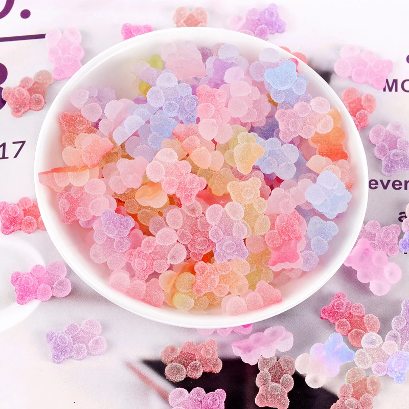 50pcs New Arrival Flat Back Pink Star Heart Gummy Bear Kawaii 3D Nail Art Resin Charms For Nails, Colorful
50pcs New Arrival Flat Back Pink Star Heart Gummy Bear Kawaii 3D Nail Art Resin Charms For Nails, Colorful