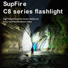 Torch Supfire Torch Light Powerful P50 Light Source Led Flashlight Hidden Charging Port Hunting Tactical Flashlight
