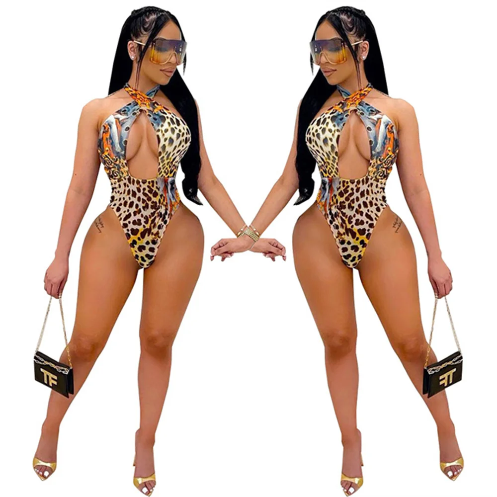 Women Sexy Leopard Push Up High Cut Lace Up Halter Swimwear Sexy Monokini One Piece Swimsuit, Picture showed
Women Sexy Leopard Push Up High Cut Lace Up Halter Swimwear Sexy Monokini One Piece Swimsuit, Picture showed