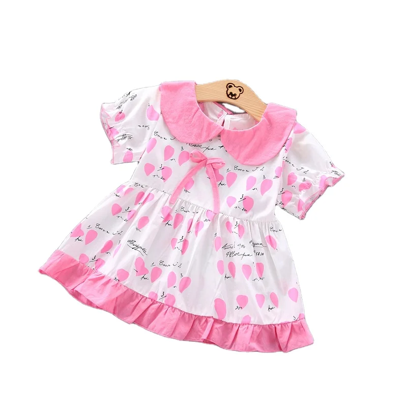 Summer new style children's 1-2-3-4 year old baby girl Korean version printed lapel dress
Summer new style children's 1-2-3-4 year old baby girl Korean version printed lapel dress