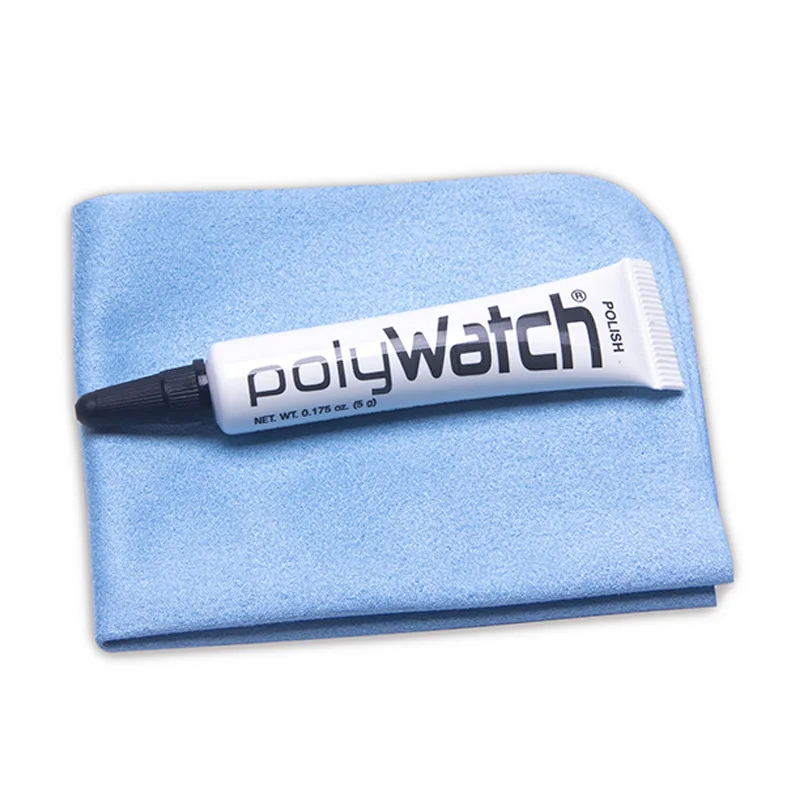 Polywatch Watch Plastic Crystal Glass Polish & Scratch Remover Repair Tool with blue cleaning cloth, White
Polywatch Watch Plastic Crystal Glass Polish & Scratch Remover Repair Tool with blue cleaning cloth, White