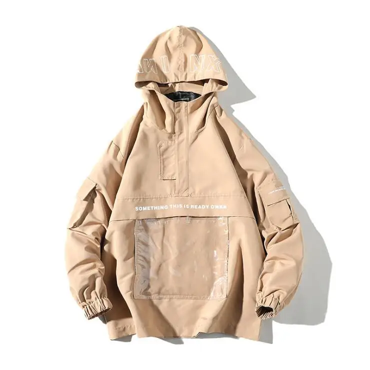 2021 New Fashion Letter Printing Transparent Pocket Hooded Plus Size Jacket Mens Windbreaker, Picture color
2021 New Fashion Letter Printing Transparent Pocket Hooded Plus Size Jacket Mens Windbreaker, Picture color